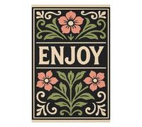 Puzzle Pour Adolescents 1000pcs(75x50cm) Pièces De Puzzle Enjoy Floral Art Nouveau Illustration Puzzle Pour Adultes - Jouet Anti-stress - Cadeau D'anniversaire - Difficile À Compléter 1000pcs(75x50cm)