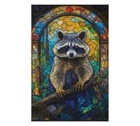 Puzzle pour Adolescents 1000pcs(75x50cm) Raccoon Abstract Stained G Puzzle pour Adultes, Jeu Manuel, Décoration Intérieure, Idéal comme Cadeau pour Toute La Famille 1000pcs(75x50cm)