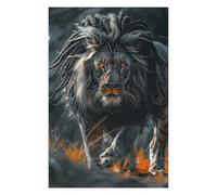 Puzzle pour Adolescents 1000pcs(75x50cm) Regal Lion with Unique Mane Puzzle pour Adultes, Jeu Manuel, Décoration Intérieure, Idéal comme Cadeau pour Toute La Famille 1000pcs(75x50cm)