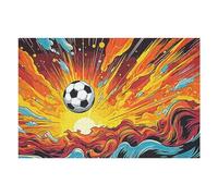 Puzzle pour Adolescents 1000pcs(75x50cm) Vintage Soccer on The Air Puzzles pour Adolescents, Jouets À Monter Soi-même, Anti-Stress, À Offrir en Cadeau À Toute La Famille 1000pcs(75x50cm)