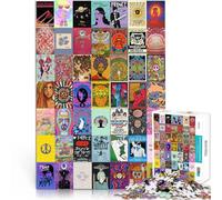 Puzzle pour Adolescents 2000 pièces Art psychédélique rétro Jeu Familial Anti-Stress Défi Difficile Super Cadeau 70x100cm
