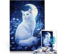 Puzzle pour Adolescents 2000 pièces Chat et Fleur néon Entraînez Votre Cerveau et Vos Mains Cadeau Amusant 70x100cm