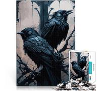 Puzzle pour Adolescents 2000 pièces Corbeau Jouets addictifs pour Le défi de l'intelligence cérébrale Œuvre d'art 70x100cm