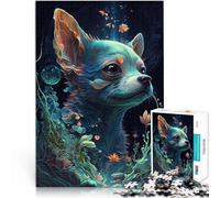 Puzzle pour Adolescents 2000 pièces Illusion Chihuahua Entraînez Votre Cerveau et Vos Mains Décoration Parfaite 70x100cm