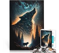 Puzzle pour Adolescents 2000 pièces Image Fantastique de Loup Jeux éducatifs Décoration d'intérieur Jeu de défi Unique 70x100cm