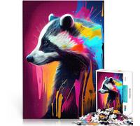 Puzzle pour Adolescents 2000 pièces Le Blaireau insistant pour Le Jeu éducatif Challenge Toy Une œuvre d'art 70x100cm