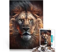 Puzzle pour Adolescents 2000 pièces Lion Fait par Le feu Réduction du Stress intéressante Améliorer la mémoire 70x100cm