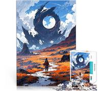 Puzzle pour Adolescents 2000 pièces Paysage de rêve Jouets éducatifs d'apprentissage avec Affiche et Feuille de Questions correspondantes 70x100cm