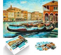 Puzzle pour Adolescents 2000 pièces Paysage de Venise Peint à l'huile Jouets éducatifs Convient pour la décoration de Bureau 70x100cm