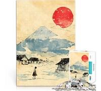 Puzzle pour Adolescents 2000 pièces Paysage de Village de Montagne Japonais Jeu de Quiz Car C'est Un pour Toute la Famille 70x100cm
