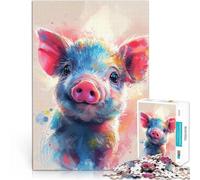 Puzzle pour Adolescents 2000 pièces Porcinet Color Splash Jouets Jeux éducatifs Soulagement du Stress Décoration Parfaite 70x100cm