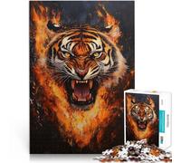 Puzzle pour Adolescents 2000 pièces Rugissement du Tigre Jouets de Jeu pour Cadeau Familial Super Cadeau 70x100cm