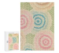 Puzzle pour Adolescents 300 PCS Abstract Floral Botanical Japanese Puzzles pour Adultes - Décoration Murale - Idée pour Passer Le Temps À La Maison - Anniversaire, Noël 300 PCS