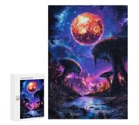 Puzzle pour Adolescents 300 PCS Alien Forest Landscape Puzzle pour Adultes Jeux De Détente Décoration Parfaite Cadeaux d'anniversaire Et Cadeaux Uniques 300 PCS