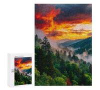 Puzzle pour Adolescents 300 PCS Amazon Rainforest Sunset -1 Puzzles pour Adultes Découpe De Précision Stimule Le Cerveau Jeu Amusant Et Stimulant pour Toute La Famille 300 PCS