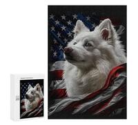 Puzzle pour Adolescents 300 PCS American Eskimo America Puzzles pour Adultes Jeux De Bricolage Analyse Et Logique Jeu Stimulant Cadeaux 300 PCS