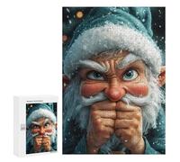Puzzle pour Adolescents 300 PCS Angry Christmas Elf Funny Puzzles pour Adolescents - Jouets Anti-Stress - Améliore La Mémoire - Idéal comme Cadeau 300 PCS