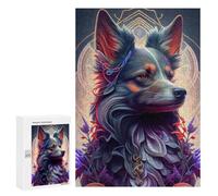 Puzzle pour Adolescents 300 PCS Beautiful Colorful Dog Puzzles pour Adolescents - Jouets Anti-Stress - Améliore La Mémoire - Idéal comme Cadeau 300 PCS