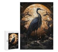 Puzzle pour Adolescents 300 PCS Black Stork Wild Puzzles pour Adolescents - Jouets Anti-Stress - Améliore La Mémoire - Idéal comme Cadeau 300 PCS