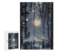 Puzzle pour Adolescents 300 PCS Christmas Eve Cat Puzzles pour Adultes Jeux De Bricolage Analyse Et Logique Jeu Stimulant Cadeaux 300 PCS