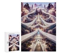 Puzzle pour Adolescents 300 PCS Cloudy Pathway to Heaven Puzzle pour Adultes - Jeu Manuel - Décoration Murale - Cadeaux Uniques pour Anniversaire Et Noël 300 PCS