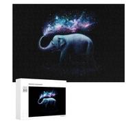 Puzzle pour Adolescents 300 PCS Cosmic Elephant Puzzles pour Adolescents - Jouets Anti-Stress - Assemblage De Motifs - Cadeaux Uniques pour Anniversaire Et Noël 300 PCS