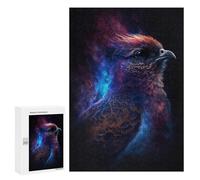 Puzzle pour Adolescents 300 PCS Cosmic Feathered Bird Art Print-2 Puzzles pour Adultes - Jeu Éducatif Anti-Stress Et Défi Unique 300 PCS