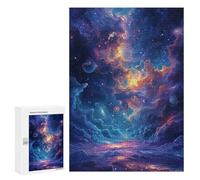 Puzzle pour Adolescents 300 PCS Cosmic Nebula Galaxy Puzzles pour Adultes Découpe De Précision Stimule Le Cerveau Jeu Amusant Et Stimulant pour Toute La Famille 300 PCS