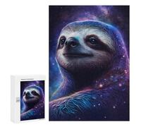 Puzzle pour Adolescents 300 PCS Cosmic Sloth Portrait-12 Puzzles pour Adultes Découpe De Précision Stimule Le Cerveau Jeu Amusant Et Stimulant pour Toute La Famille 300 PCS