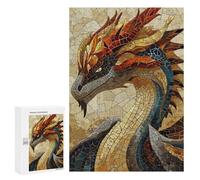 Puzzle pour Adolescents 300 PCS Dragon Mosaic Puzzles pour Adolescents - Jouets Anti-Stress - Améliore La Mémoire - Idéal comme Cadeau 300 PCS