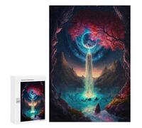 Puzzle pour Adolescents 300 PCS Enchanted Celestial Falls Puzzles pour Adultes Découpe De Précision Stimule Le Cerveau Jeu Amusant Et Stimulant pour Toute La Famille 300 PCS