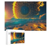 Puzzle pour Adolescents 300 PCS Explosive Cosmic Event on Alien Planet Puzzle pour Adultes Jeux Relaxants pour Améliorer La Mémoire Cadeaux d'anniversaire Et De Noël Uniques 300 PCS