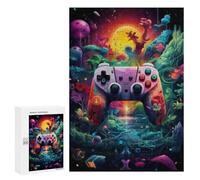 Puzzle pour Adolescents 300 PCS Fantasy Game Controller Artwork -6 Puzzle pour Adultes - Jouet À Monter Soi-même - Défi Difficile - Cadeaux De Noël Et d'anniversaire 300 PCS