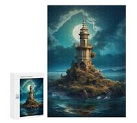 Puzzle pour Adolescents 300 PCS Fantasy Lighthouse Puzzles pour Adolescents - Jouets Anti-Stress - Améliore La Mémoire - Idéal comme Cadeau 300 PCS