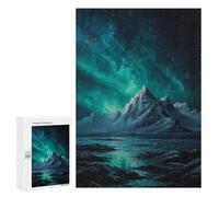 Puzzle pour Adolescents 300 PCS Galactic Mountain Reflections Puzzles pour Adultes Découpe De Précision Stimule Le Cerveau Jeu Amusant Et Stimulant pour Toute La Famille 300 PCS