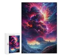 Puzzle pour Adolescents 300 PCS Galactic Stormscape Puzzle pour Adultes - Jeu Manuel - Décoration Murale - Cadeaux Uniques pour Anniversaire Et Noël 300 PCS