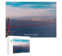 Puzzle pour Adolescents 300 PCS Golden Gate Bridge, San Francisco-2 Puzzle pour Adultes - Jouet À Monter Soi-même - Défi Difficile - Cadeaux De Noël Et d'anniversaire 300 PCS