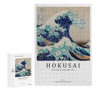 Puzzle pour Adolescents 300 PCS Hokusais Great Wave Puzzle pour Adultes Jeux Relaxants, Amusants Et Humoristiques Cadeaux d'anniversaire Uniques 300 PCS