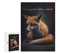 Puzzle pour Adolescents 300 PCS It All Starts with A Dream Puzzles pour Adolescents - Jouets Anti-Stress - Améliore La Mémoire - Idéal comme Cadeau 300 PCS