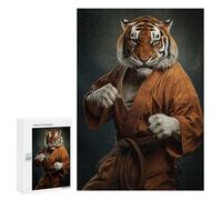 Puzzle pour Adolescents 300 PCS Karate Tiger Puzzles pour Adolescents - Jouets Anti-Stress - Améliore La Mémoire - Idéal comme Cadeau 300 PCS