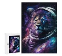Puzzle pour Adolescents 300 PCS Lion Astronaut in Space -3 Puzzles pour Adultes Découpe De Précision Stimule Le Cerveau Jeu Amusant Et Stimulant pour Toute La Famille 300 PCS