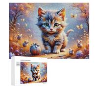 Puzzle pour Adolescents 300 PCS Magical Forest Adventure with Cute Creatures Casse-tête pour Adultes Jeux Familiaux Analyse Et Logique Activités Ludiques À La Maison 300 PCS
