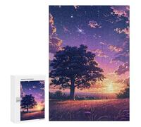 Puzzle pour Adolescents 300 PCS Magical Sunset Landscape Puzzles pour Adultes Découpe De Précision Stimule Le Cerveau Jeu Amusant Et Stimulant pour Toute La Famille 300 PCS