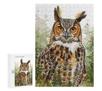Puzzle pour Adolescents 300 PCS Natural Owl Paint Puzzle pour Adultes - Jeux Relaxants - Décoration Intérieure - Cadeaux Uniques d'anniversaire Et De Noël 300 PCS