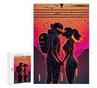 Puzzle pour Adolescents 300 PCS Neon Romance Sunset Puzzle pour Adultes - Jouet À Monter Soi-même - Défi Difficile - Cadeaux De Noël Et d'anniversaire 300 PCS