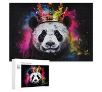 Puzzle pour Adolescents 300 PCS Panda King Colorful Majesty Puzzle pour Adultes - Jouet À Monter Soi-même - Défi Difficile - Cadeaux De Noël Et d'anniversaire 300 PCS