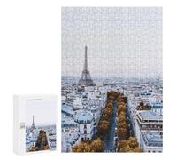 Puzzle pour Adolescents 300 PCS Paris Skyline with Eiffel Tower Puzzles pour Adultes Jeux De Bricolage Analyse Et Logique Jeu Stimulant Cadeaux 300 PCS