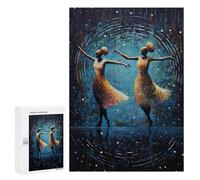 Puzzle pour Adolescents 300 PCS Pièces De Puzzle Dancing Silhouettes Puzzles pour Adolescents - Décoration Murale - Cadeaux pour Femmes, Amis Et Famille 300 PCS