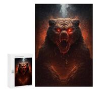 Puzzle pour Adolescents 300 PCS Pièces De Puzzle Fiery Beast Portrait Puzzles pour Adolescents - Décoration Murale - Cadeaux pour Femmes, Amis Et Famille 300 PCS