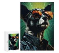 Puzzle pour Adolescents 300 PCS Pièces De Puzzle Funky Lemur Fiesta Puzzles pour Adolescents - Décoration Murale - Cadeaux pour Femmes, Amis Et Famille 300 PCS